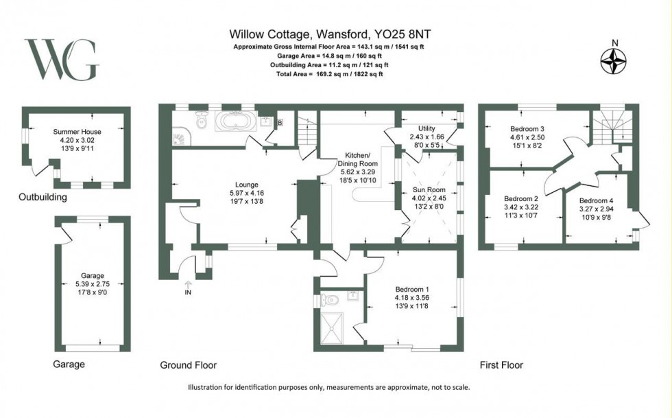 Floorplan for Nafferton Road, Wansford, Driffield, YO25 8NT