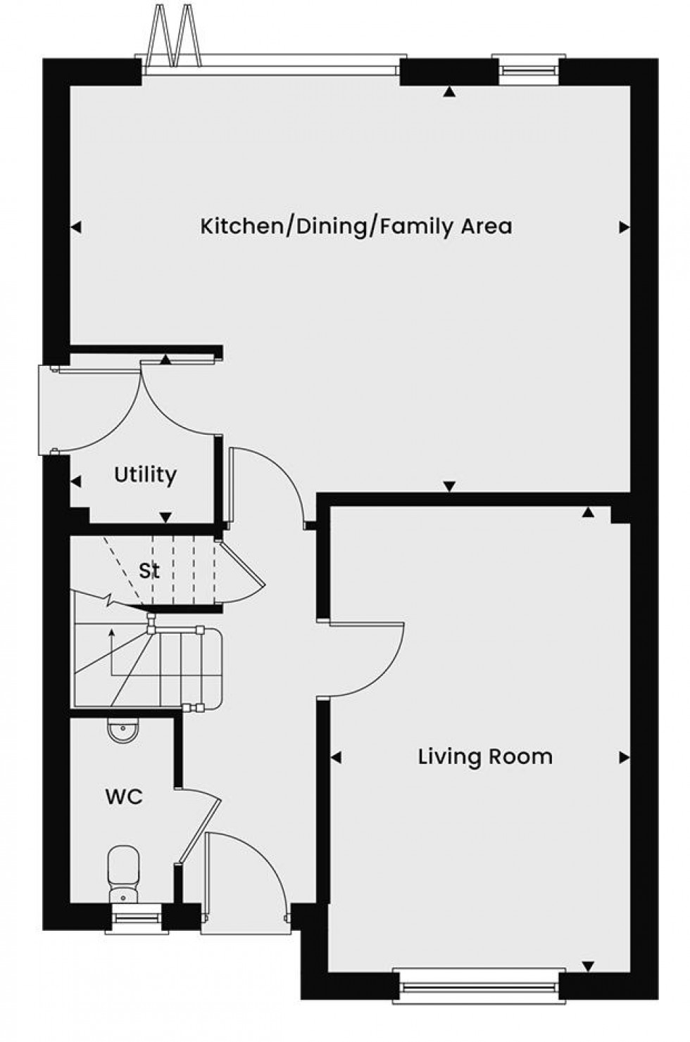 Floorplan for The Chiddingstone, Syacmore Park, Driffield