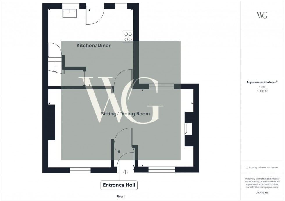 Floorplan for Station Road Cottage, Station Road, Harpham, Driffield, YO25 4RA