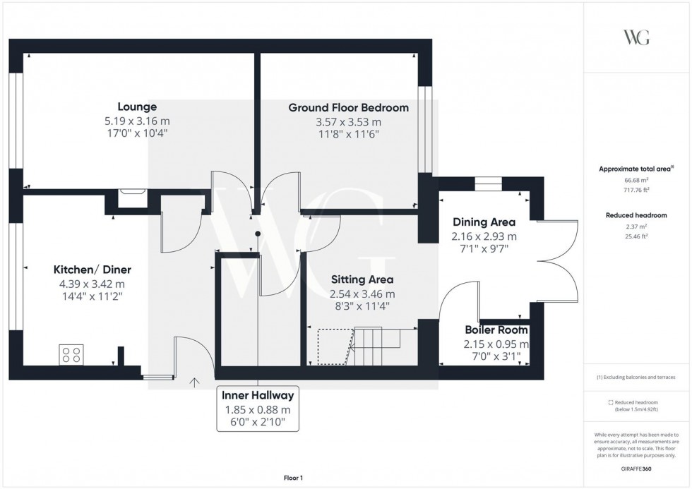 Floorplan for 9 Beech Close, Kilham, Driffield, YO25 4RN