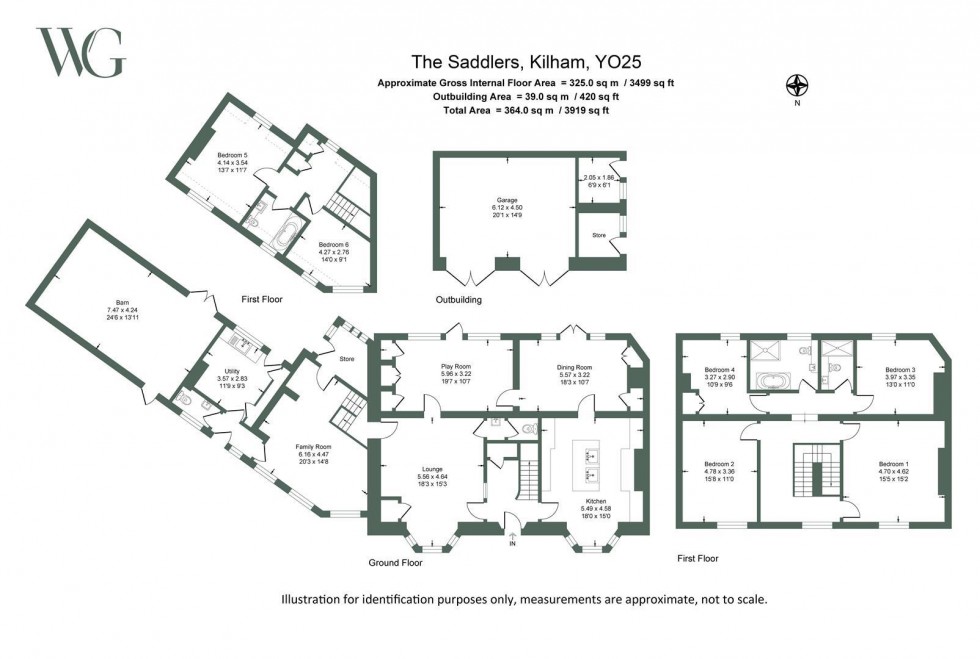 Floorplan for The Saddlers, Church Street, Kilham, Driffield, YO25 4RG