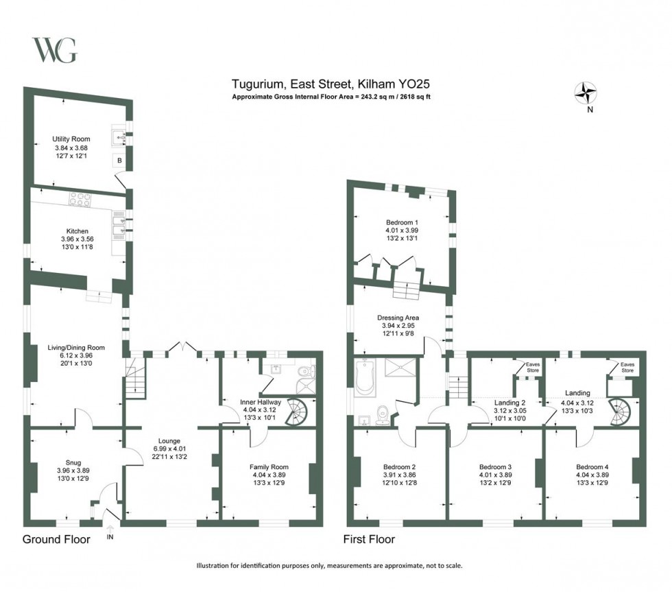 Floorplan for Tugurium, East Street, Kilham, Driffield, YO25 4RE