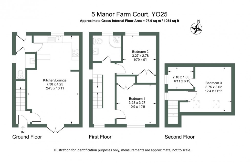 Floorplan for 5 Manor Farm Court, Driffield, YO25 3QT