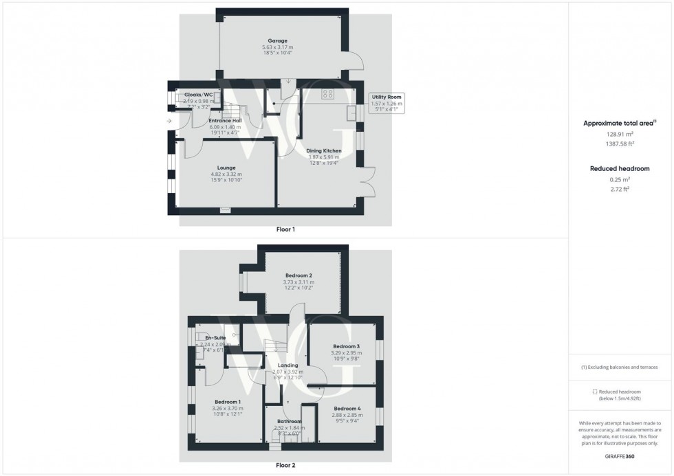 Floorplan for 22 Priory Close, Nafferton, Driffield, YO25 4AT