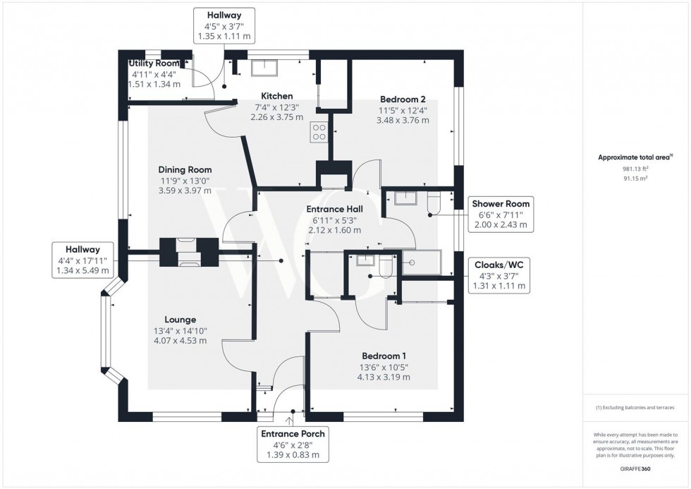 Floorplan for Beckside, Laundry Lane, Driffield, YO25 6DD