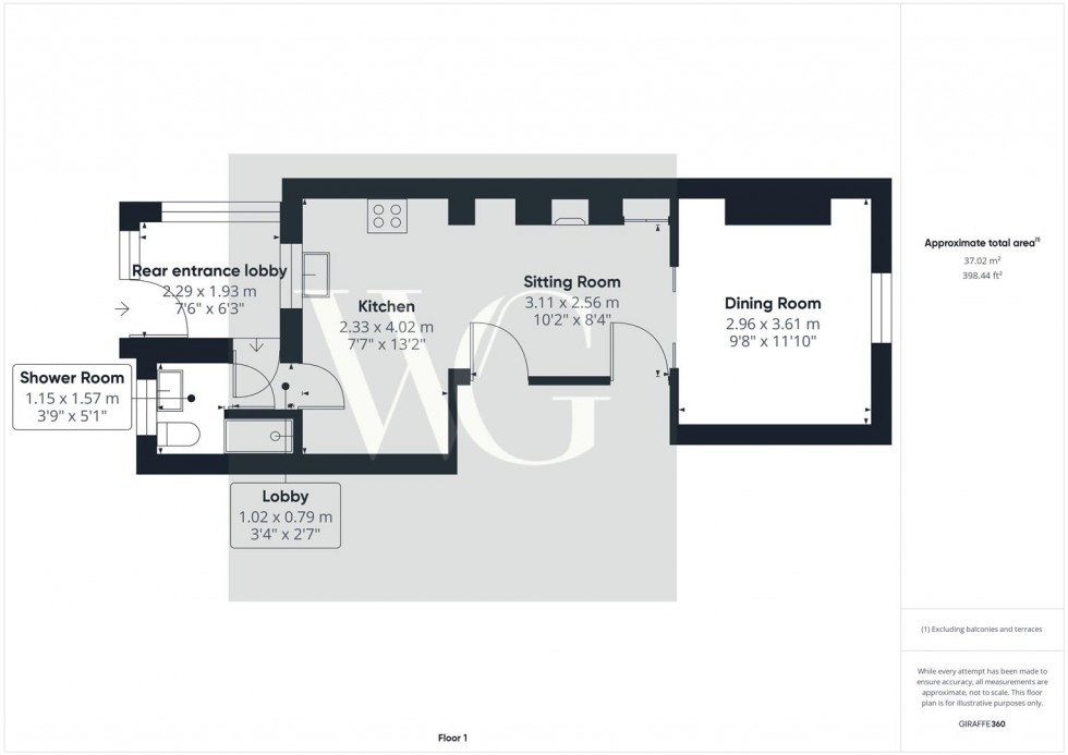 Floorplan for Old Cobblers Cottage, 3 Mere Cottages, North Dalton, Driffield, YO25 9UX