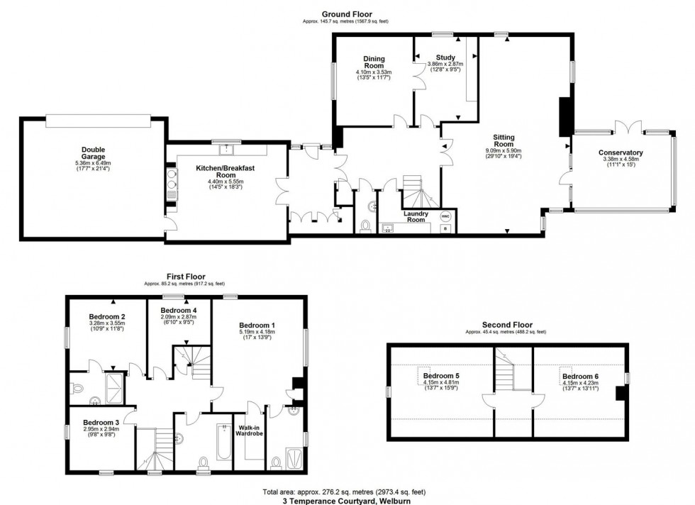 Floorplan for 3, Temperance Courtyard, Welburn, York, YO60 7DZ