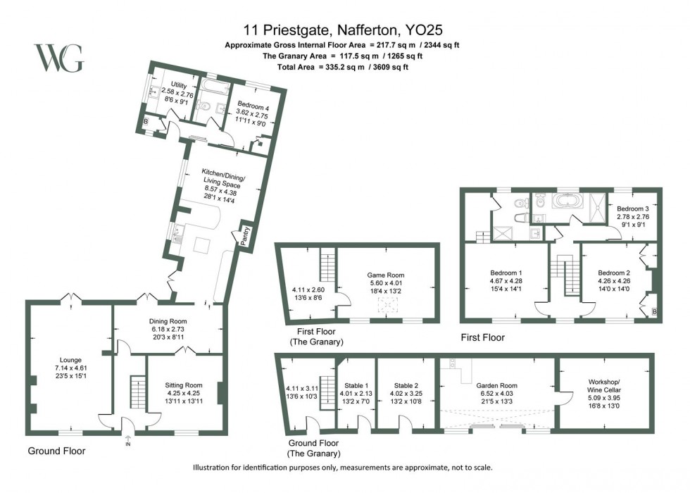 Floorplan for Ellesmere House, Priestgate, Nafferton, Driffield, YO25 4LR