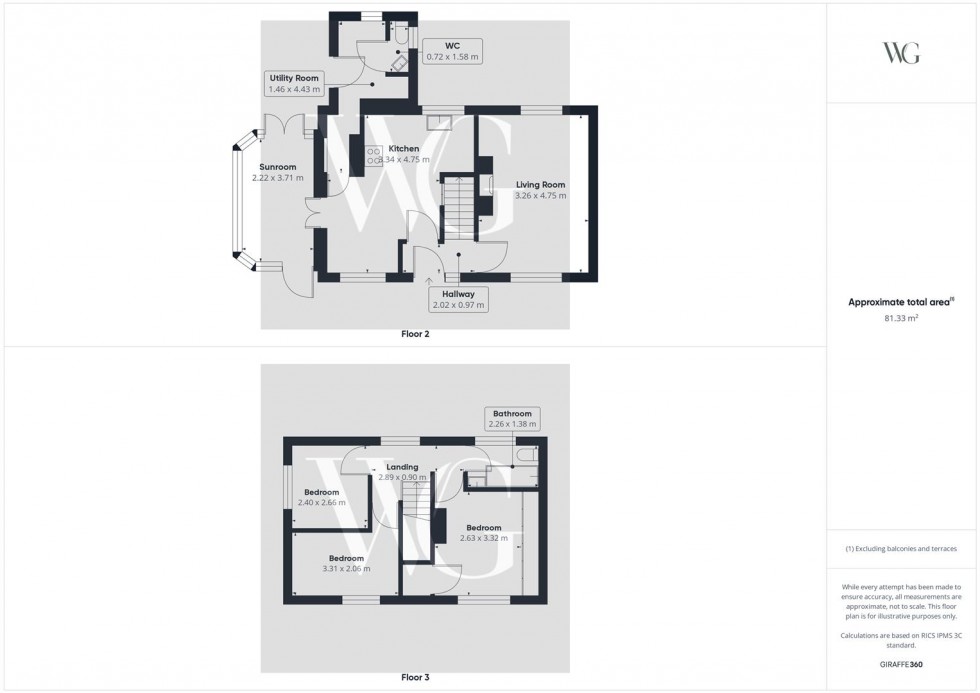 Floorplan for Howe View, Duggleby, Malton, North Yorkshire, YO17 8BL