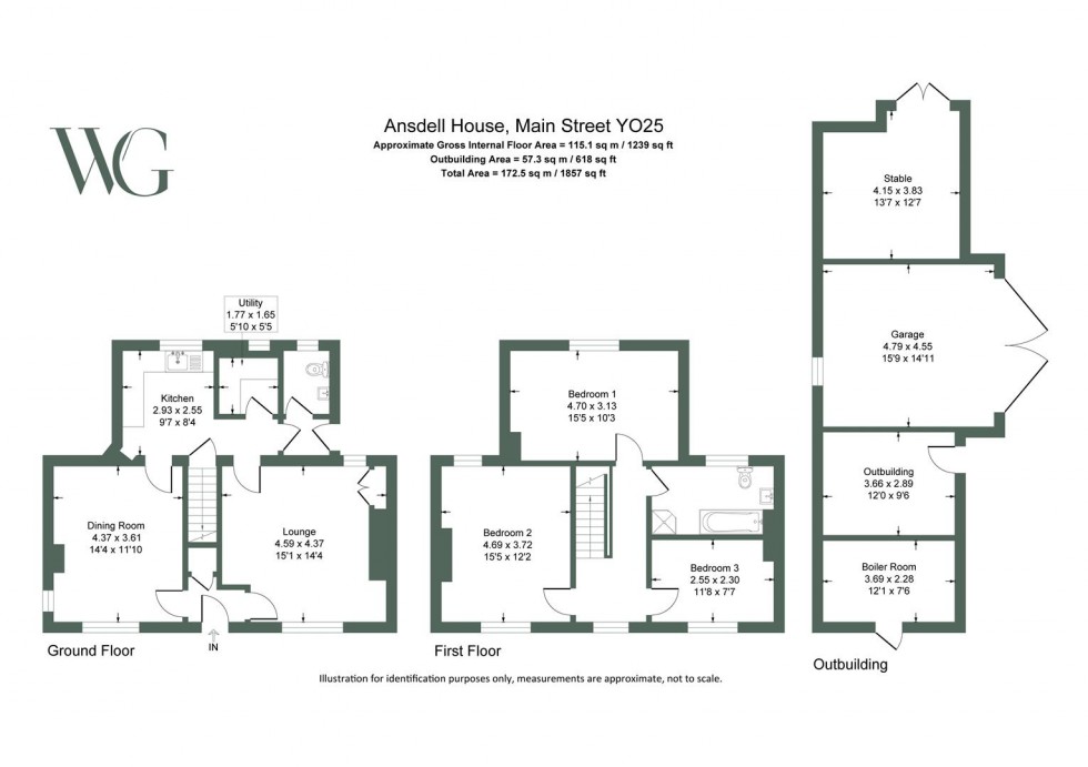 Floorplan for Ansdell House, Main,Street, Garton-On-The-Wolds, Driffield, YO25 3ET