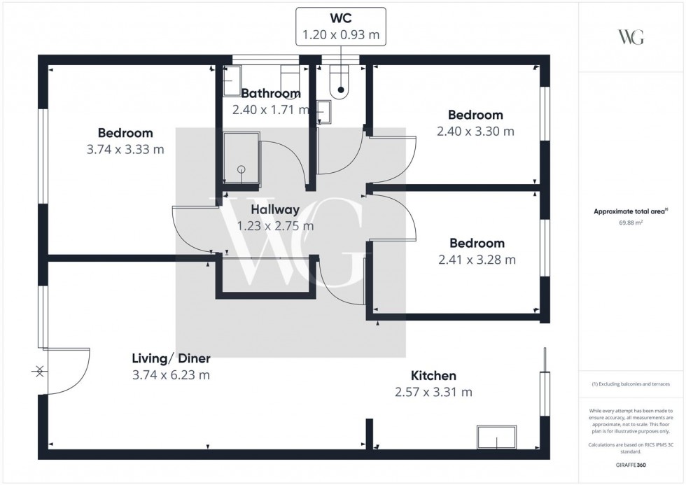 Floorplan for West End, Welburn, York, North Yorkshire, YO60 7DX