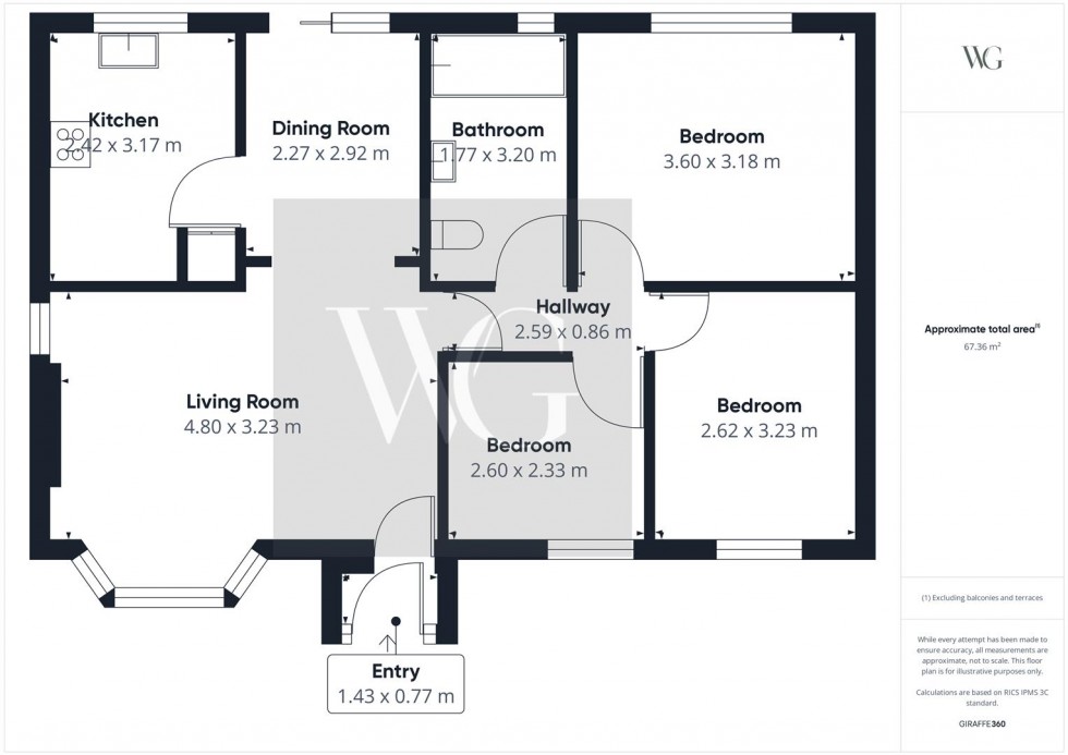 Floorplan for 27 Marshall Drive, Pickering, North Yorkshire, YO18 7JT