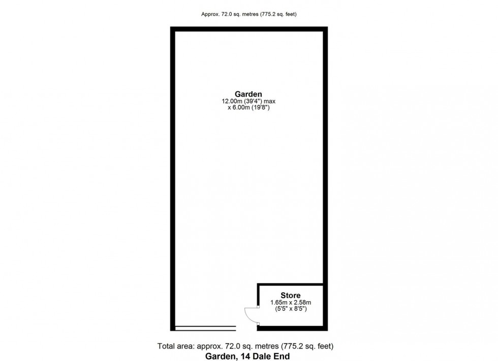 Floorplan for 14 Dale End, Kirkbymoorside, York, North Yorkshire YO62 6ED