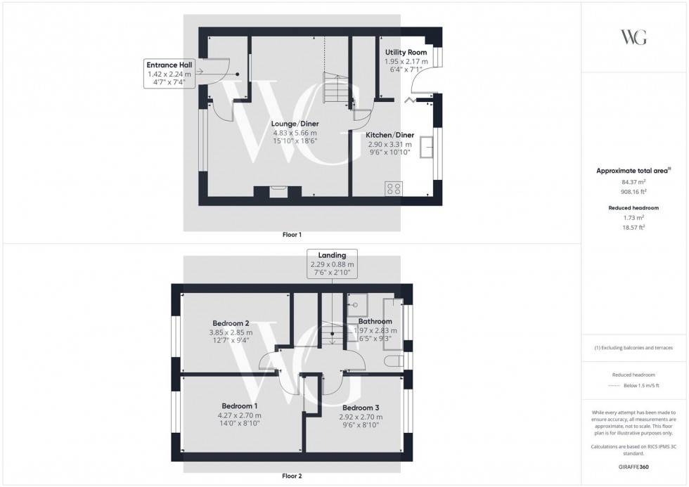 Floorplan for 69 Laburnum Avenue, Cranswick, Driffield, YO25 9QH