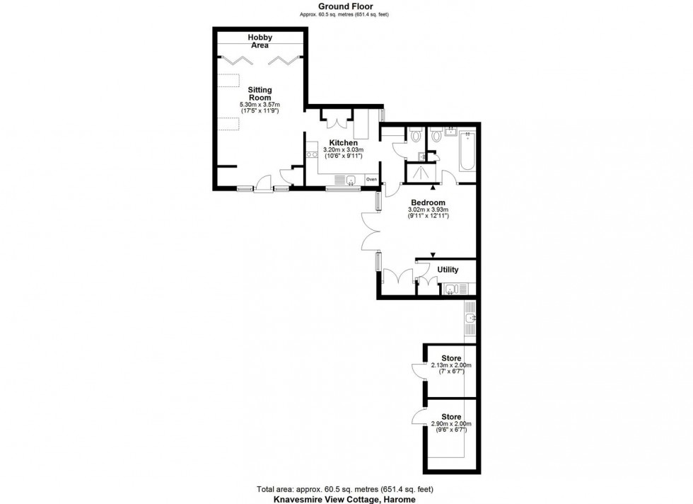 Floorplan for Knavesmire View & Knavesmire Cottage, Harome, York, YO62 5JA