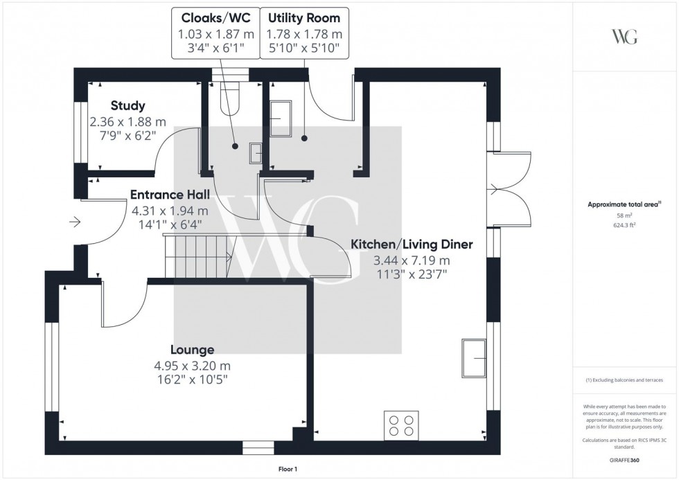 Floorplan for Plot 25, Driffield Road, Kilham, Driffield, YO25 4SP