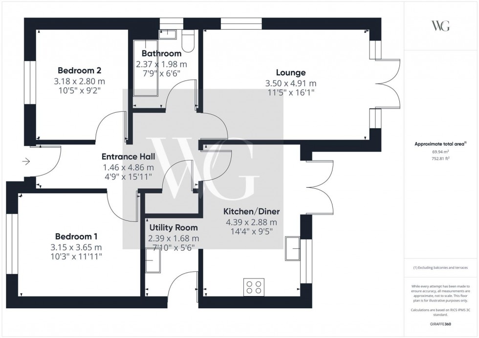 Floorplan for Plot 20, Driffield Road, Kilham, Driffield, YO25 4SP