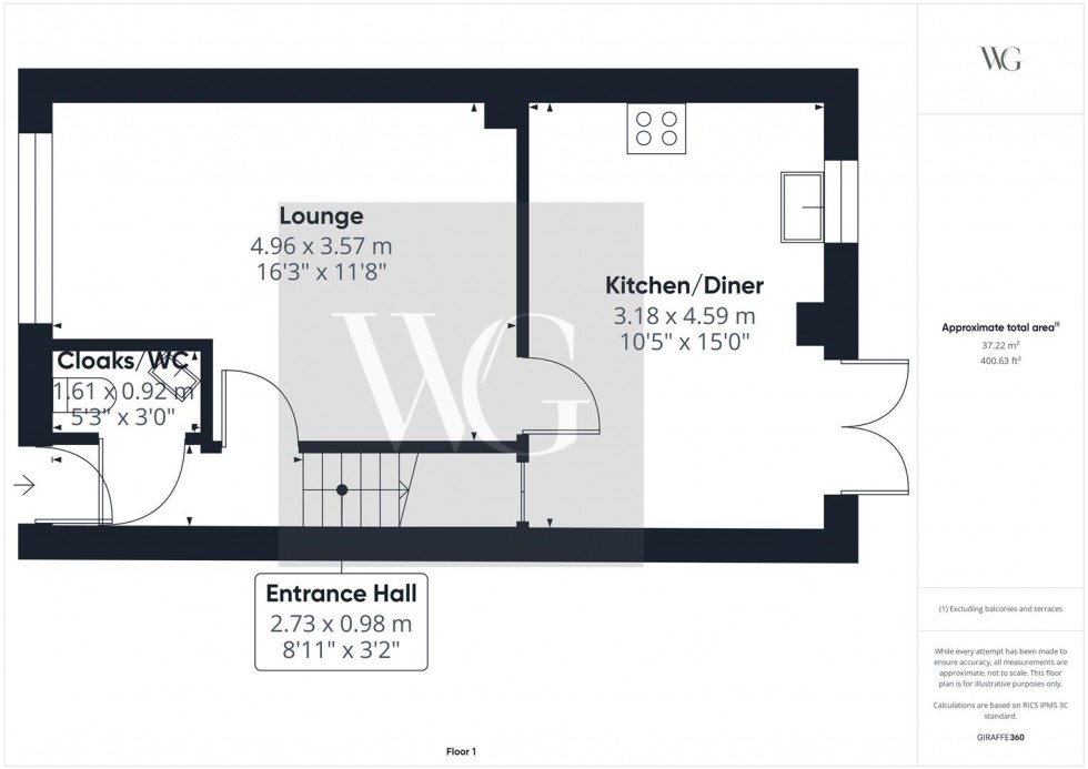 Floorplan for 16 Hunsley Avenue, Driffield, YO25 5GD