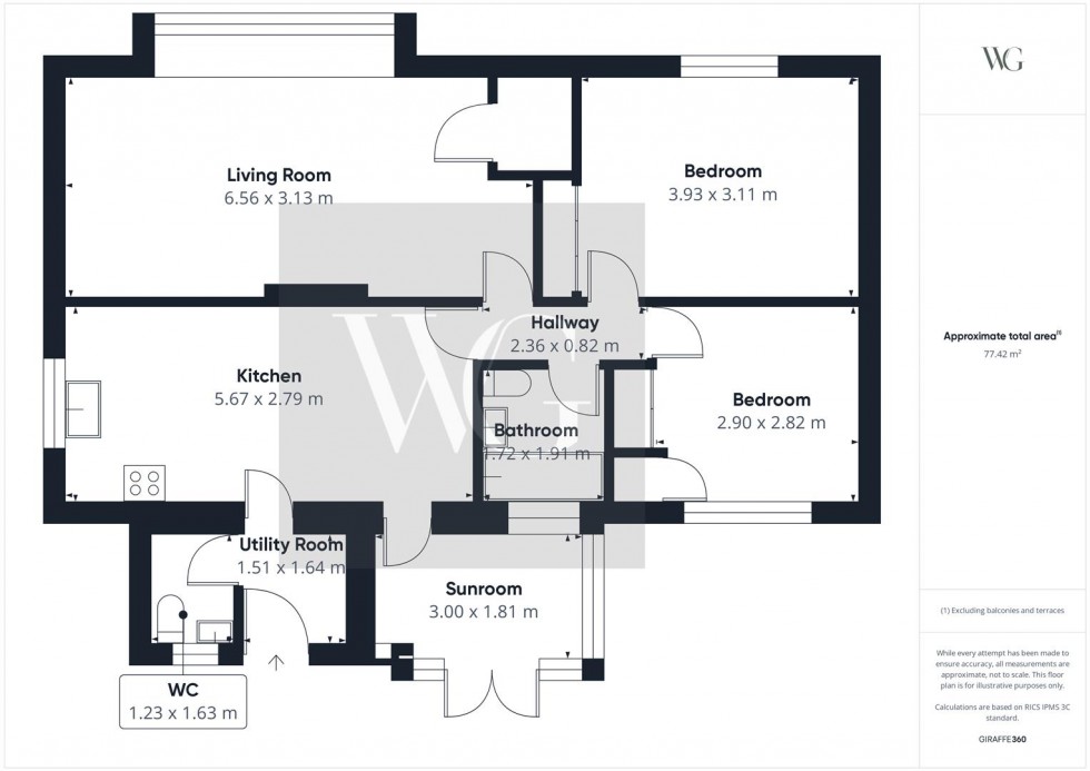 Floorplan for Conference Close, Malton