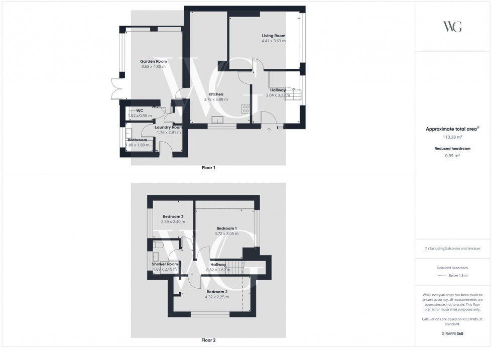 Floorplan for 14 The Rise, Thornton-Le-Dale, Pickering, YO18 7TG