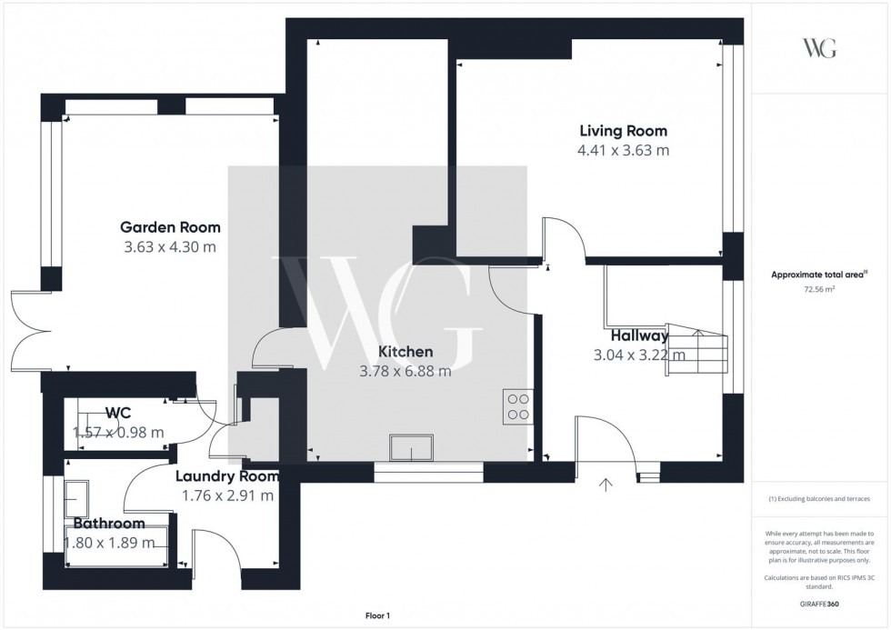 Floorplan for 14 The Rise, Thornton-Le-Dale, Pickering, YO18 7TG