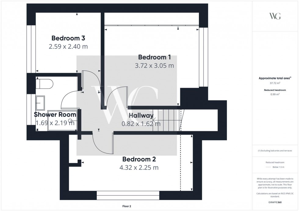 Floorplan for 14 The Rise, Thornton-Le-Dale, Pickering, YO18 7TG