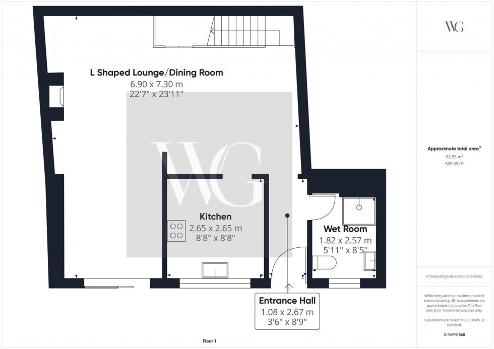 Floorplan for 1 Brunswick Terrace, Driffield, YO25 6TB