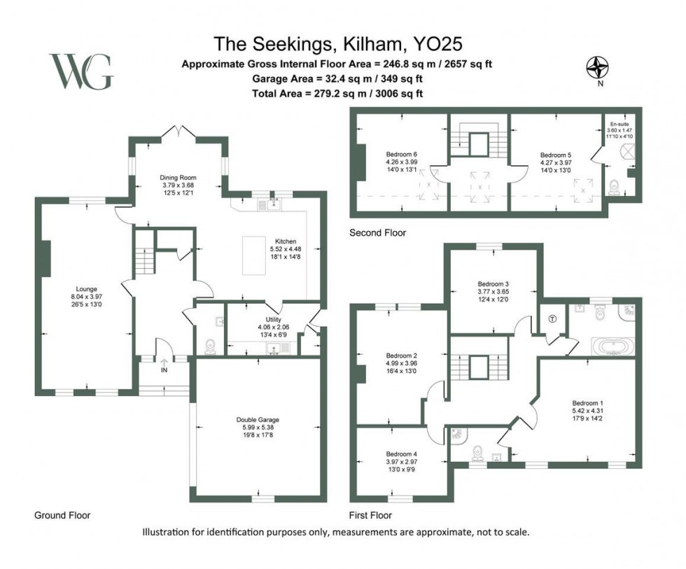 Floorplan for Seekings, West End, Kilham, Driffield, YO25 4RR