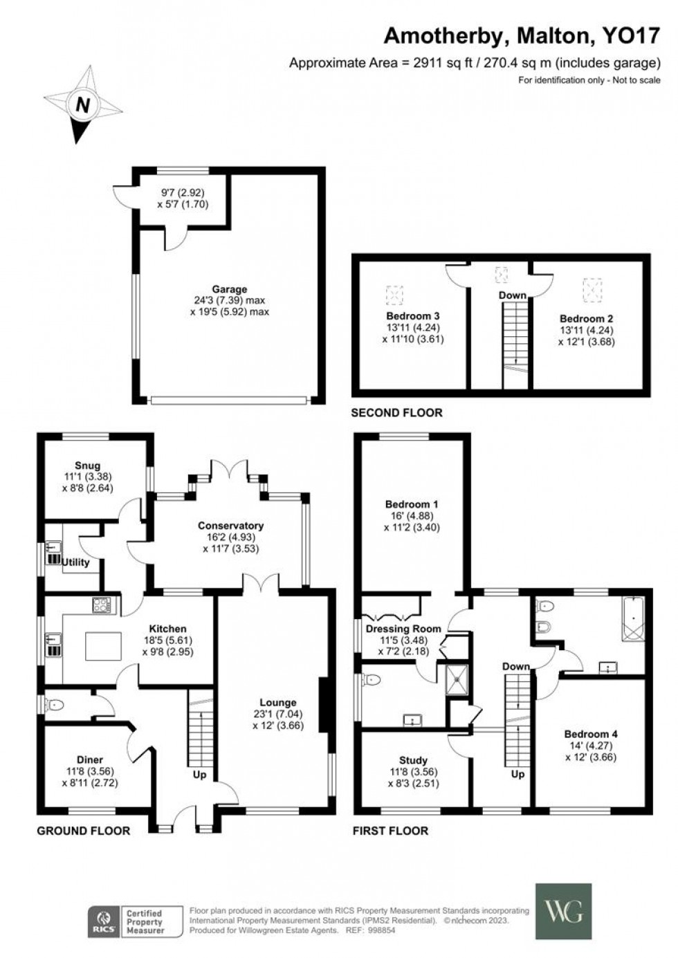 Floorplan for Cornwell House, Main Street, Amotherby, Malton, North Yorkshire, YO17 6UN