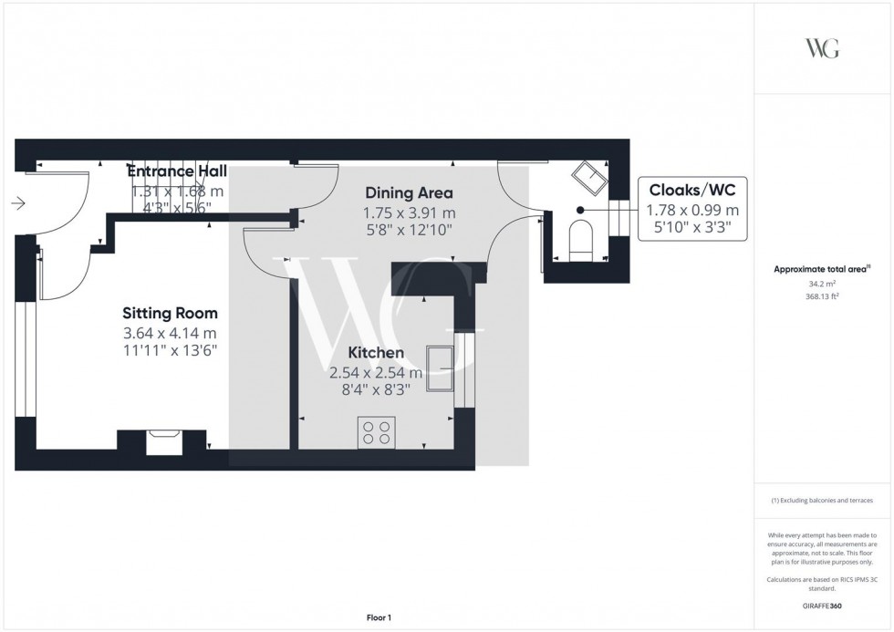 Floorplan for Mulberry Cottage, 78a Main Street, Beeford, Driffield, YO25 8AZ