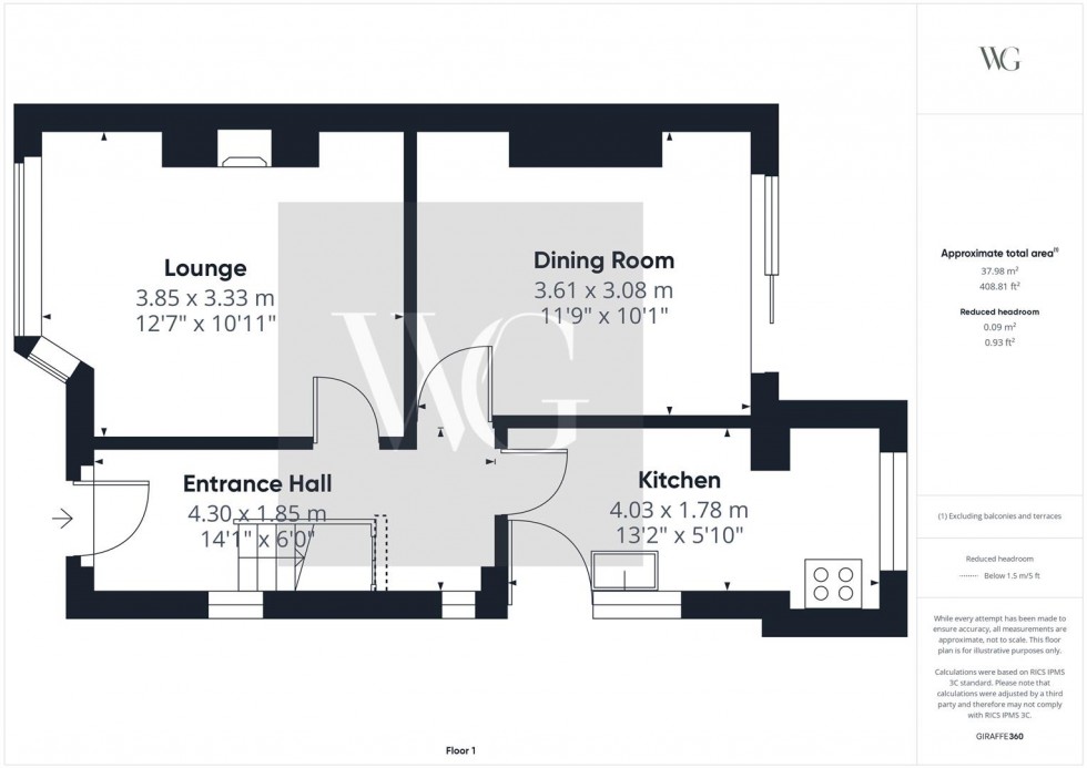 Floorplan for 18 Manorfield Avenue, Driffield, YO25 5HP