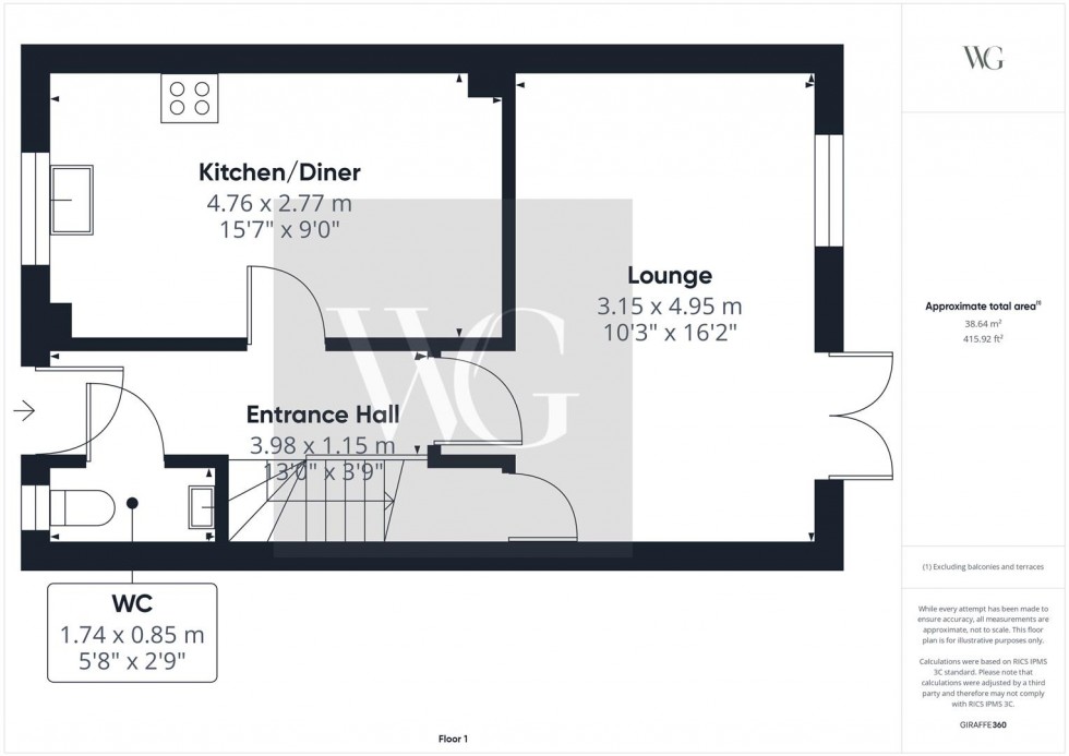 Floorplan for 10 Woodmansey Garth, Driffield, YO25 5GF