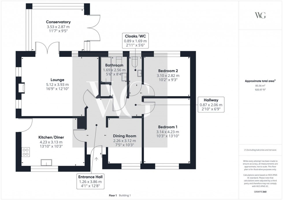 Floorplan for 9 Reina Drive, Driffield, YO25 5BH