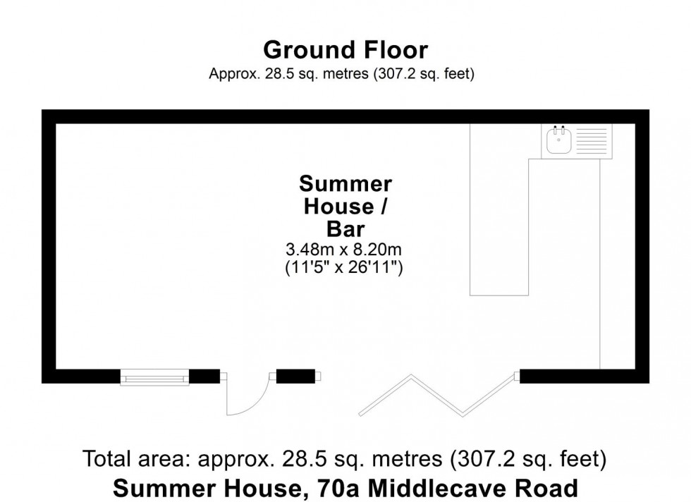 Floorplan for Walnut House, 70A Middlecave Road, Malton, YO17 7NE